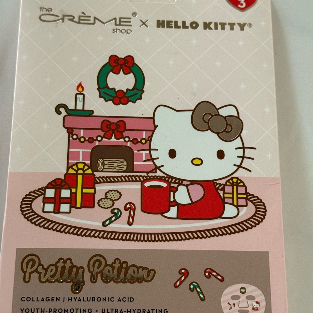 Hello Kitty x the crème shop Limited Edition 3 pack mask set in Pretty Potion